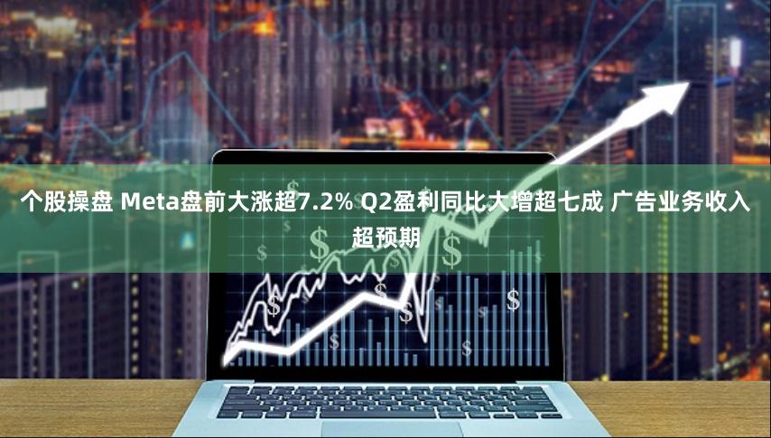 个股操盘 Meta盘前大涨超7.2% Q2盈利同比大增超七成 广告业务收入超预期