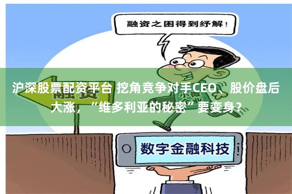 沪深股票配资平台 挖角竞争对手CEO、股价盘后大涨，“维多利亚的秘密”要变身？